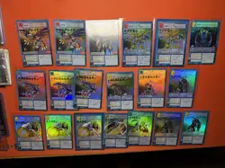 Digimon TCG Card Lot Large All Holo Japanese Black Wargreymon All Cards Shown - Image 1