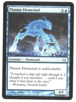 Magic_the_gathering Fifth Dawn Plasma Elemental #34 MTG,LP Uncommon - Image 1