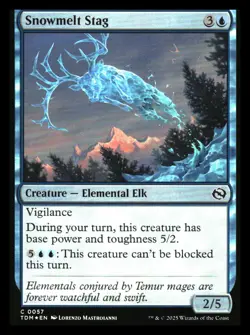 Snowmelt Stag FOIL Tarkir: Dragonstorm MTG NM - Image 1