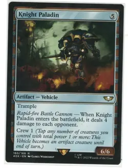 MTG Knight Paladin Universe Beyond Warhammer 40K Magic The Gathering TCG - Image 1