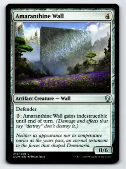 Amaranthine Wall U Dominaria # 210 NM Normal - Image 1