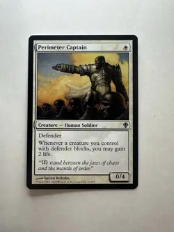 Perimeter Captain LP Worldwake Magic The Gathering Mtg Lightly Played Creature - Image 1