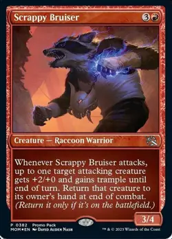 MTG Scrappy Bruiser FOIL - MOM March of the Machine NM Promo - Image 1