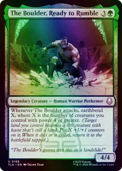 The Boulder, Ready to Rumble Avatar: The Last Airbender NM MTG Foil - Image 1