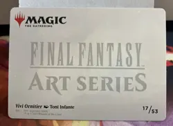 Vivi Ornitier 17/53 Gold Stamped Signature MTG Final Fantasy Art Series 9 IX - Image 2