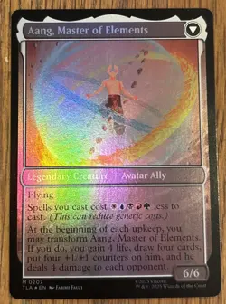 Avatar Last Airbender Aang Master of All Elements 207 Foil Near Mint - Image 2