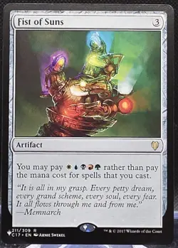 Fist of Suns #211 The List - Commander 2017 Regular Rare - Image 1