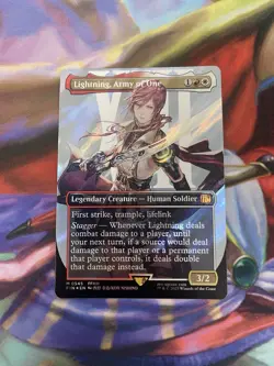 Lightning, Army of One (0545) (Borderless) (Surge Foil) Final Fantasy Foil - Image 1