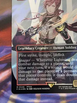 Lightning, Army of One (0545) (Borderless) (Surge Foil) Final Fantasy Foil - Image 4