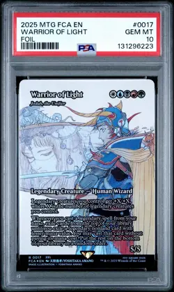 Warrior of Light Borderless Foil Final Fantasy MTG PSA 10 FCA 0017 M - Image 1
