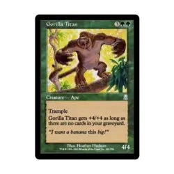 WOTC MtG Odyssey Gorilla Titan (U) (Foil) NM - Image 1