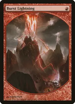 Burst Lightning - Promo Magic Player Rewards LP MTG - Image 1