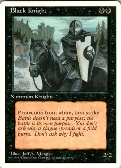 Magic | 4ED | Black Knight | | Normal | NM - Image 1