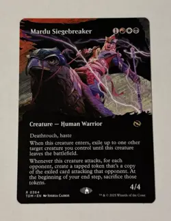 MTG Mardu Siegebreaker (Borderless) Tarkir: Dragonstorm LP - Image 1