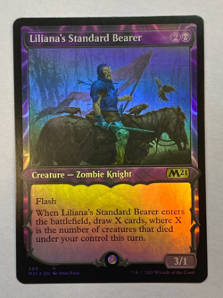 MTG - Liliana's Standard Bearer - Showcase - FOIL - Core Set 2021 - Image 1