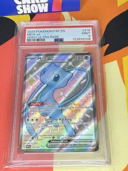 2024 Pokemon Paf En-Paldean Fates Shiny Ultra Rare Mew Ex #216 - PSA 9 - Image 1