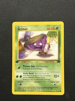 Pokemon WOTC Team Rocket - Grimer - 57/82 - Non Holo Common - 1st Edition - NM - Image 2