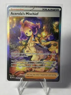 Pokemon TCG Mega Evolutions Acerola’s Mischief SIR 183/132 Near Mint - Image 1