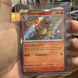 Charmeleon 110/091 SV: Paldean Fates Shiny Holo Rare Pokemon TCG NEAR MINT! - Image 1