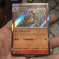 Charmeleon 110/091 SV: Paldean Fates Shiny Holo Rare Pokemon TCG NEAR MINT! - Image 2