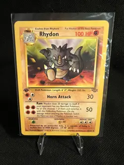 1999 Pokemon TCG Jungle Set Rhydon 1st Edition #45/64 - Image 1