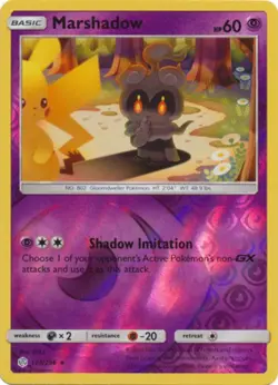 NM-Mint Marshadow - 103/236 - Rare - Reverse Holo Pokemon Cosmic Eclipse - Image 1