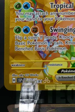 Pokemon TCG - Alolan Exeggutor EX Hyper Rare 248/191 Sv08: Surging Sparks Holo - Image 4