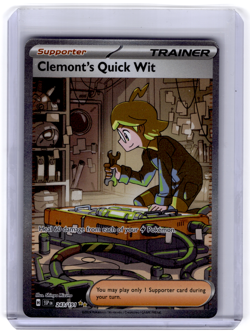 Pokemon TCG Clemont's Quick Wit 243/191 Special Illustration Rare Surging Sparks - Image 1