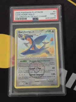 PSA 9 Pokemon Garchomp 5 National Championships Platinum Supreme Victors - Image 1