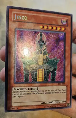 Yugioh Jinzo PSV-000 Secret Rare North American English 1996 NM - Image 3