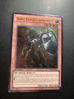 Yugioh! 3x Noble Knight Gwalchavad Ultimate Rare - LTGY-EN081 1st Edition - ENG. - Image 2
