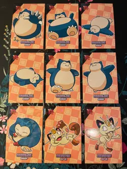 Pokemon Snorlax Meowth Set Cracked Ice Holo Team Rocket Card Database Set Peru - Image 1
