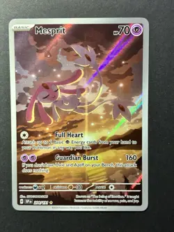 Mesprit 204/191 Pokemon TCG SV Surging Sparks Illustration Rare Card NM - Image 1