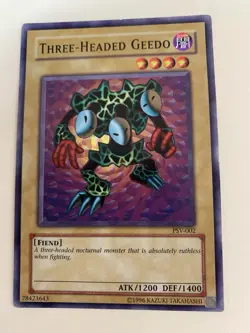 Yu-Gi-Oh! Three-Headed Geedo Common Card PSV-002 LP - Image 1