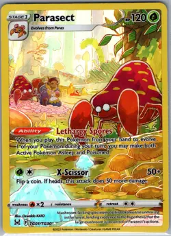 Parasect TG01/TG30 SWSH11: Lost Origin Trainer Gallery - Pokemon Card - NM - Image 1