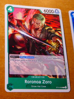 ONE PIECE ENGLISH CARD GAME CARTE RORONOA ZORO ST12-008 ST EN TCG NEUF - Image 1