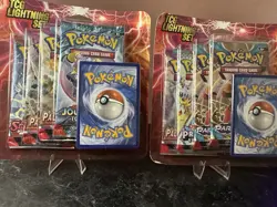Lot Of 2 - Pokemon TCG Lightning Set 4 Packs + 1 Card Factory Sealed - Image 1
