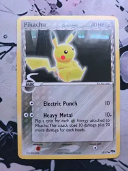 Pikachu 13/17 - Pop Series 5 Non Holo Pokemon Card LP+ - Image 1