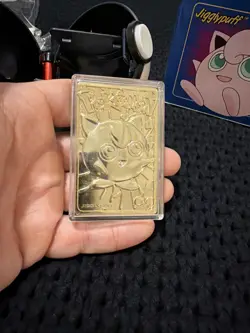 Pokemon Jigglypuff Limited Edition 23k Gold Plated Trading Card Pokeball - Image 4