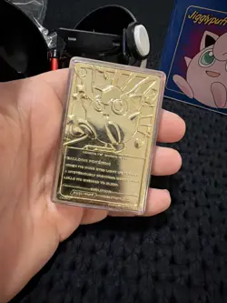 Pokemon Jigglypuff Limited Edition 23k Gold Plated Trading Card Pokeball - Image 5