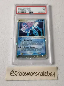 Suicune EX 94/95 - Team Magma Vs. Team Aqua *PSA 7 - NM* Holo Pokemon Card - Image 1