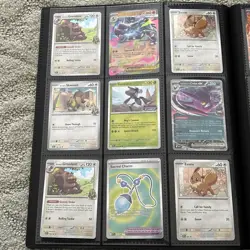 Pokemon TCG Binder With Mixed Lot Of 63 Cards Ft Haunter, Ninetails and Machamp - Image 4