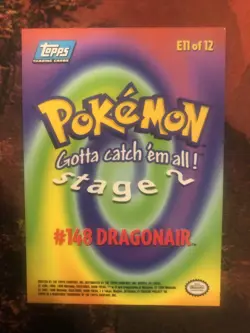 Topps Pokemon Card Dragonair E11 - LP - Image 2