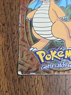 1999 Topps Pokemon Holo Foil Dragonite #149 E12 of 12 Damaged Poor Card - Image 2