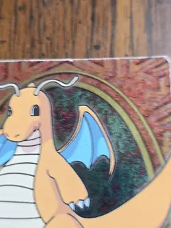 1999 Topps Pokemon Holo Foil Dragonite #149 E12 of 12 Damaged Poor Card - Image 4