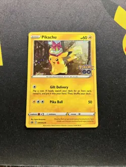 Pikachu SWSH234 NM -Holo Rare Pokemon Card- Black Star Promo (7q) - Image 1