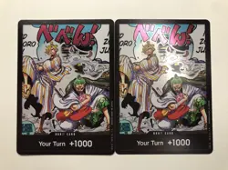 2x DON!! Card ALT ART Sanji & Zoro OP06 One Piece Wings of the Captain ENGLISH - Image 1