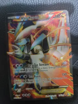 Pokemon White Kyurem EX Holo Ultra Rare Card Boundaries Crossed 146/149 LP-DMG - Image 1