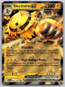Electivire ex 069/182 SV10: Destined Rivals NM Pokemon Card TCG - Image 1