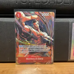 Monkey D. Garp Alt Art OP13-016 - One Piece English Card - Carrying on His Will - Image 1
